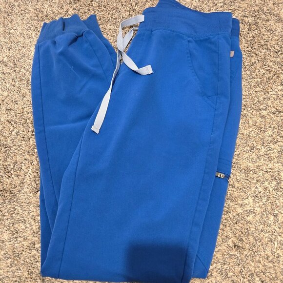 Figs Pants - Figs Zamora Jogger Scrub Pants Royal Blue XS Tall